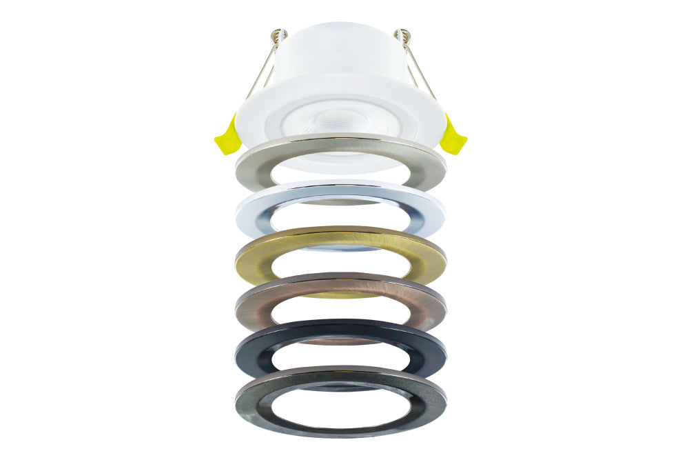 Integral ILDLFR65M002 EcoGuard Fire Rated Downlight 65mm Cutout IP65 600lm 5W 4000K 38 Beam Dimmable White - westbasedirect.com
