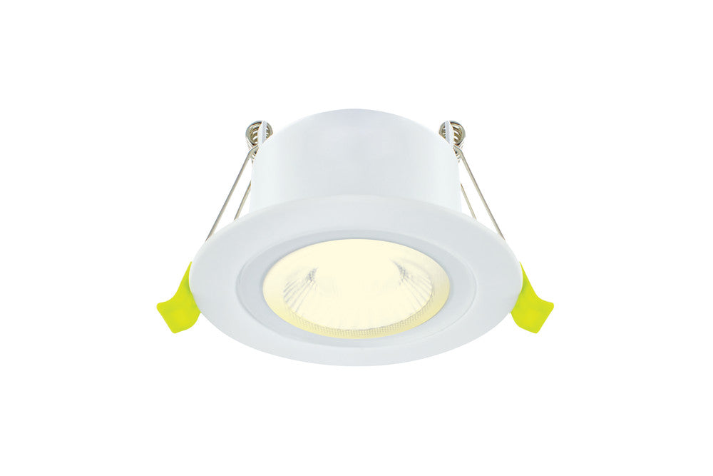 Integral ILDLFR65M002 EcoGuard Fire Rated Downlight 65mm Cutout IP65 600lm 5W 4000K 38 Beam Dimmable White - westbasedirect.com