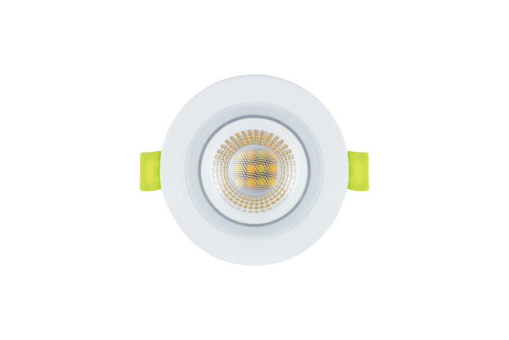 Integral ILDLFR65M003 EcoGuard Fire Rated Downlight Fast Connect 65mm Cutout IP65 600lm 5W 3000K/4000K/5000K 38 Beam Dimmable White - westbasedirect.com