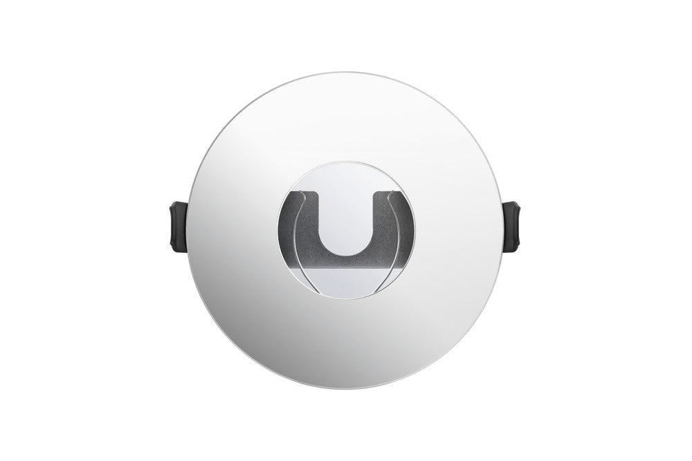 Integral ILDLFR70D020 Evofire Fire Rated Downlight 70-100mm Cutout IP65 Polished Chrome Round +GU10 Holder & Insulation Guard - westbasedirect.com