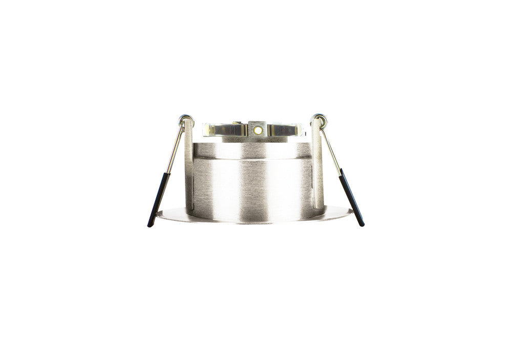 Integral ILDLFR70E002 Evofire Fire Rated Downlight 70mm Cutout IP65 Satin Nickel Recessed +GU10 Holder - westbasedirect.com