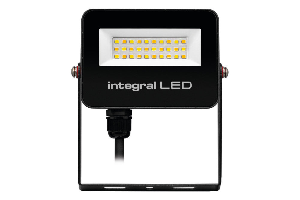 Integral ILFLC245 Super Slim 2 Floodlight IP67 1000Lm 10W Tuya Smart Dimmable Alexa Google Assistant CCT Tunable 3000-6500K 120° 100Lm/W Black - westbasedirect.com