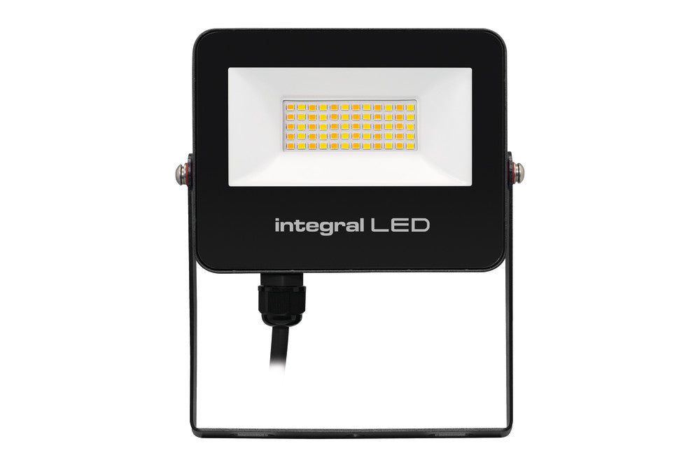 Integral ILFLC246 Super Slim 2 Floodlight IP67 2000Lm 20W Smart Tuya Dimmable Alexa Google Assistant CCT Tunable 3000-6500K 120° 100Lm/W Black - westbasedirect.com