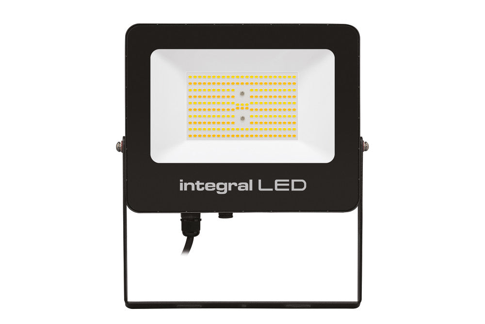 Integral ILFLC249 Super Slim 2 Floodlight IP67 7000Lm 70W Smart Tuya Dimmable Alexa Google Assistant CCT Tunable 3000-6500K 120° 100Lm/W Black - westbasedirect.com