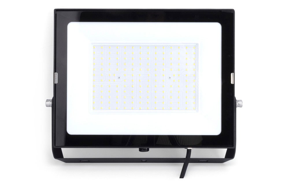 Integral ILFLE025 Compact Slim Floodlight 150W 15000Lm 4000K 120 Beam 100Lm/W IP65 IK08 Black - westbasedirect.com