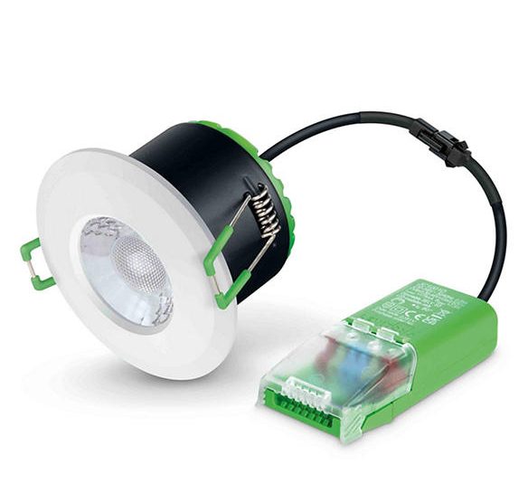 JCC JC1001/WH V50 Fire-rated LED downlight 6W 700lm IP65 WH - westbasedirect.com