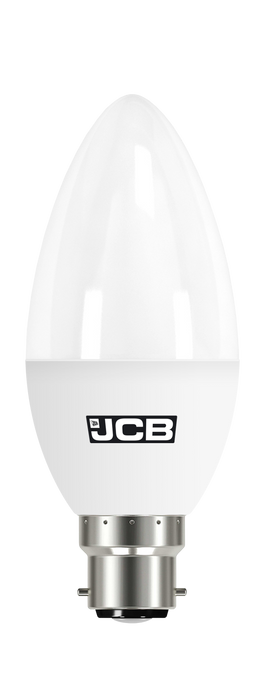 JCB S10979 B22 BC Candle LED Bulb Opal 4.9W 470lm Daylight 6500K - westbasedirect.com