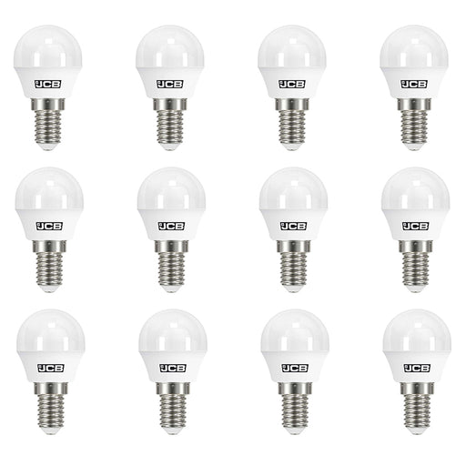 JCB S10971 E14 SES Golf LED Bulb Opal 4.9W 470lm Warm White 3000K (12 Pack) - westbasedirect.com