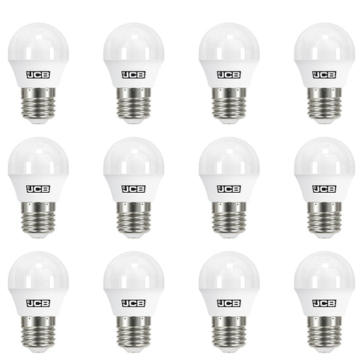 JCB S10973 E27 ES Golf LED Bulb Opal 4.9W 470lm Warm White 3000K (12 Pack) - westbasedirect.com