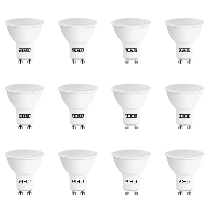 JCB S10963 GU10 Spot LED Bulb 4.9W 345lm Warm White 3000K (12 Pack) - westbasedirect.com