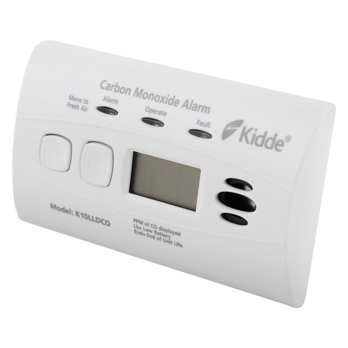 Kidde K10LLDCO Battery Powered Carbon Monoxide Alarm 10 Year Sealed-In Battery with Digital Display (Twin Pack) - westbasedirect.com