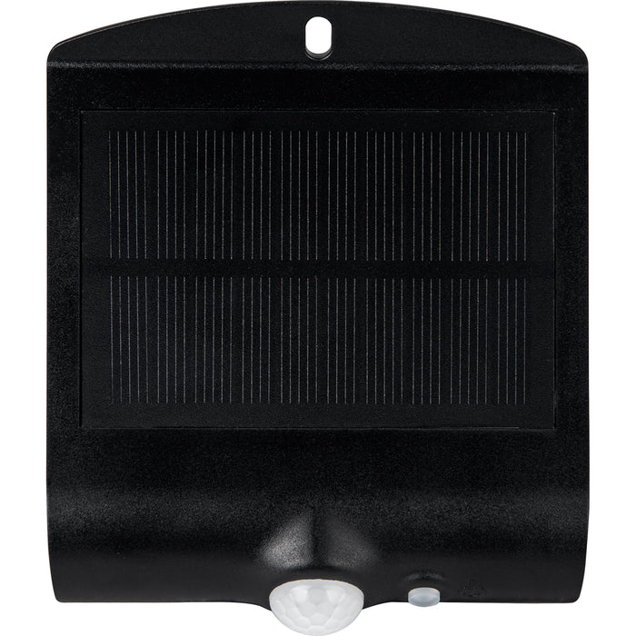 Luceco LEXS22B40 Solar Guardian Wall Light with PIR Sensor Black IP65 1.5W 220lm 4000K Standard - westbasedirect.com