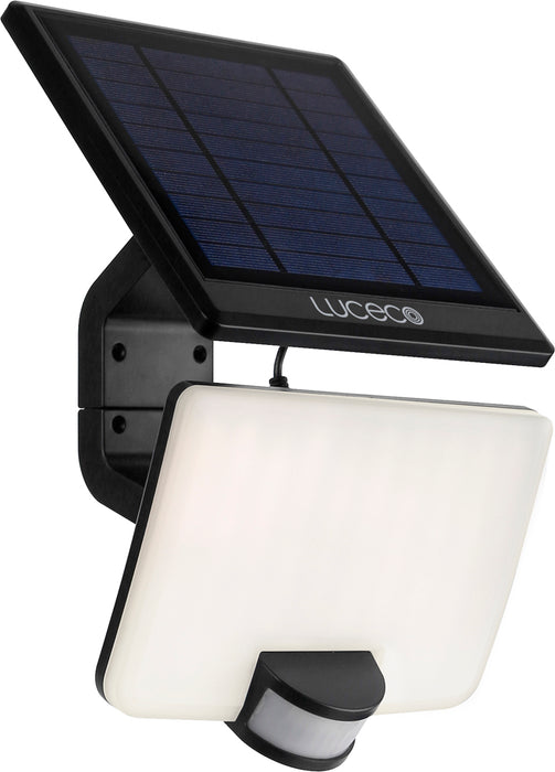 Luceco LEXSF15B40 Solar Guardian Floodlight with PIR Sensor & Detachable Solar Panel 15W 1500lm 4000K - westbasedirect.com