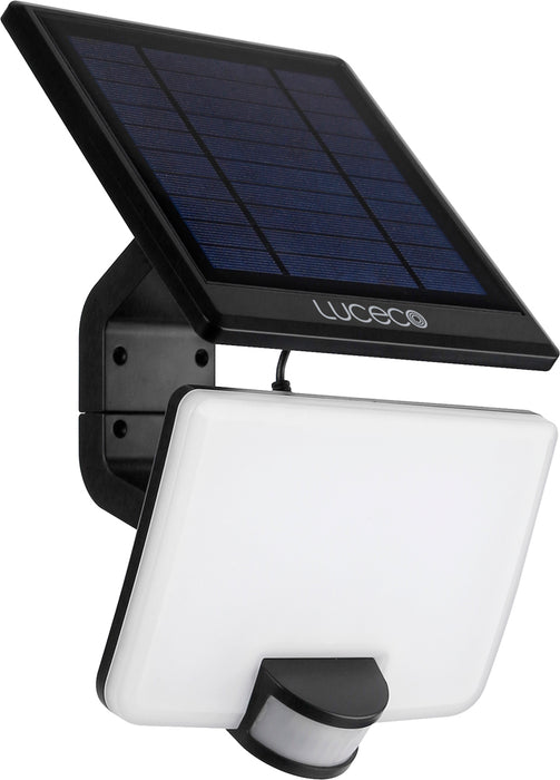 Luceco LEXSF15B40 Solar Guardian Floodlight with PIR Sensor & Detachable Solar Panel 15W 1500lm 4000K - westbasedirect.com