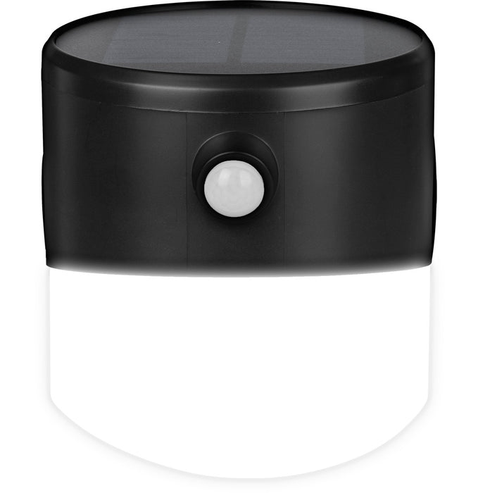 Luceco LEXSL20B40 Solar Guardian Wall Lantern with PIR Sensor Black IP44 200lm 2W 4000K Standard - westbasedirect.com