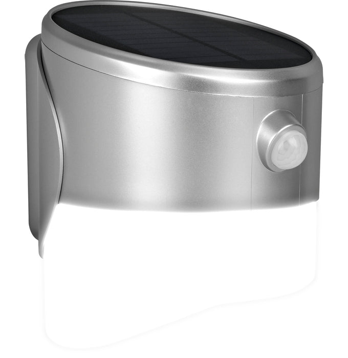 Luceco LEXSL20G40 Solar Guardian Wall Lantern with PIR Sensor Grey IP44 200lm 2W 4000K Standard - westbasedirect.com
