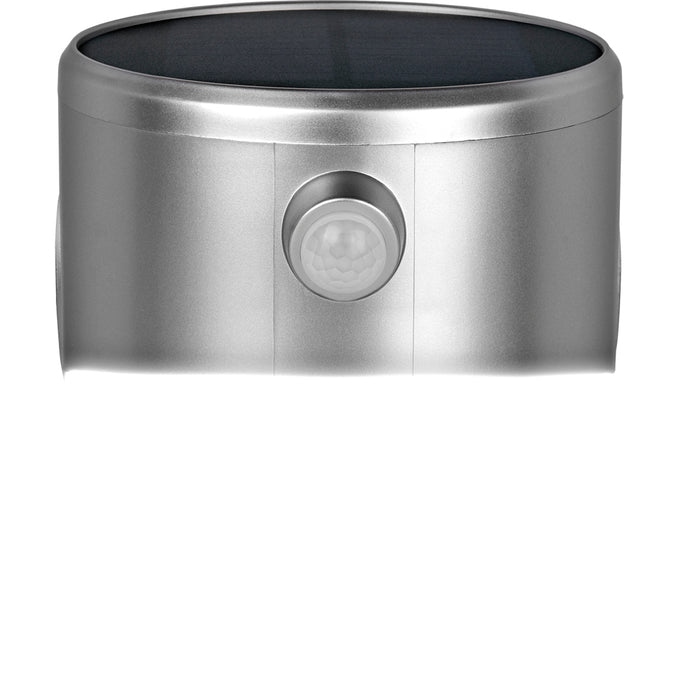 Luceco LEXSL20G40 Solar Guardian Wall Lantern with PIR Sensor Grey IP44 200lm 2W 4000K Standard - westbasedirect.com
