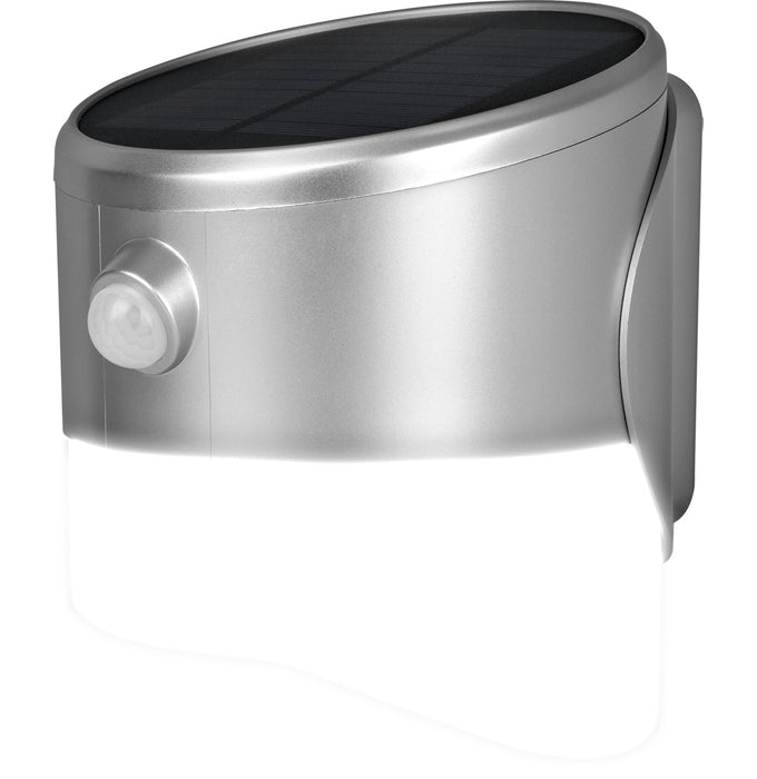 Luceco LEXSL20G40 Solar Guardian Wall Lantern with PIR Sensor Grey IP44 200lm 2W 4000K Standard - westbasedirect.com