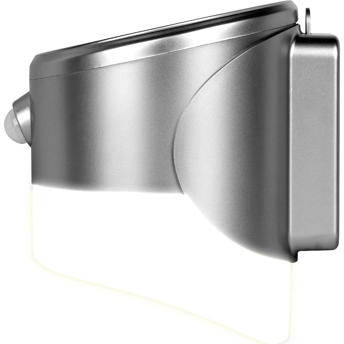 Luceco LEXSL20G40 Solar Guardian Wall Lantern with PIR Sensor Grey IP44 200lm 2W 4000K Standard - westbasedirect.com