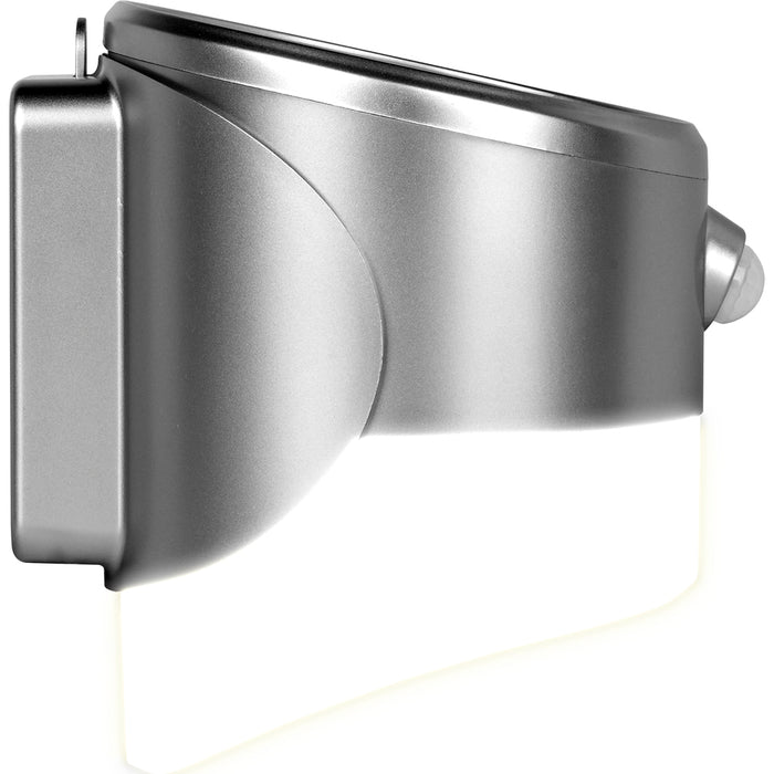 Luceco LEXSL20G40 Solar Guardian Wall Lantern with PIR Sensor Grey IP44 200lm 2W 4000K Standard - westbasedirect.com
