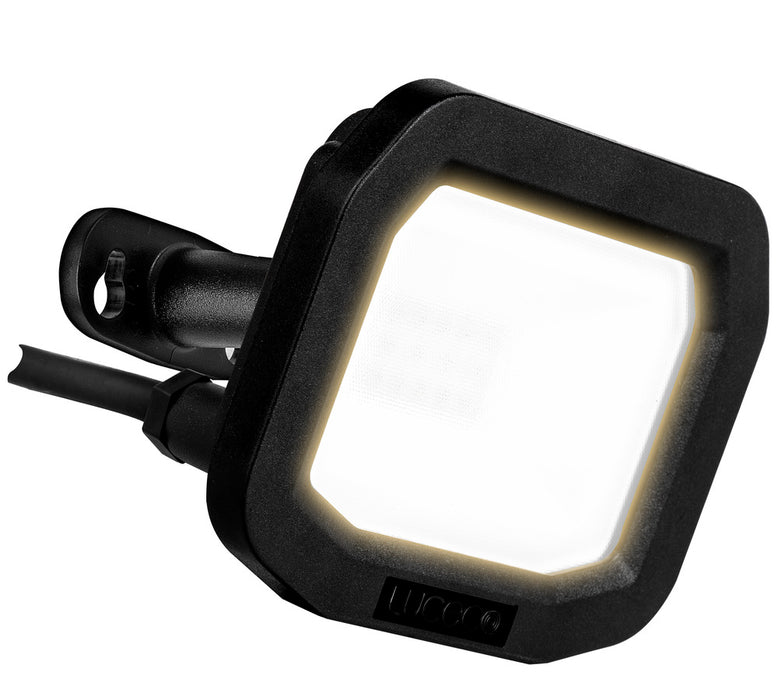 Luceco LFS10B130 10W 1050lm 3000K IP65 Castra Security Floodlight Standard Black - westbasedirect.com