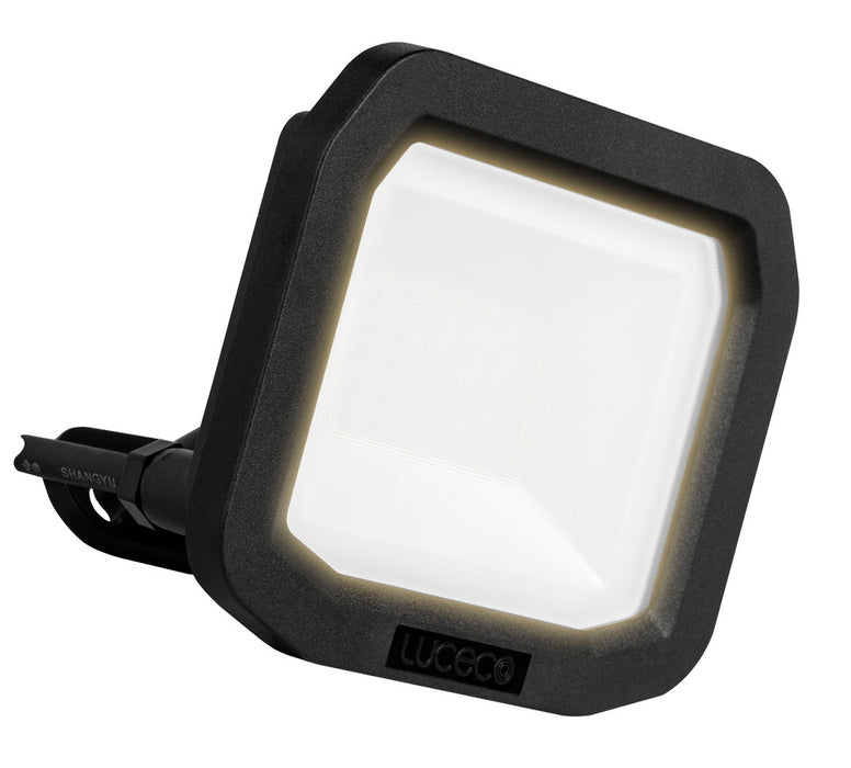 Luceco LFS20B130 20W 2200lm 3000K IP65 Castra Security Floodlight Standard Black - westbasedirect.com
