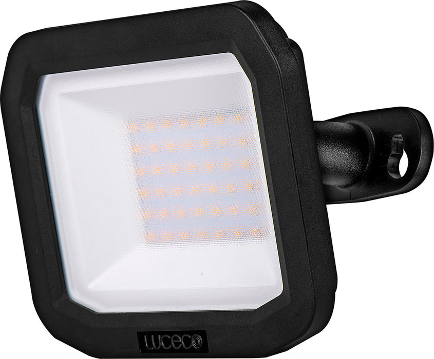 Luceco LFS30B130 30W 3000lm 3000K IP65 Castra Security Floodlight Standard Black - westbasedirect.com