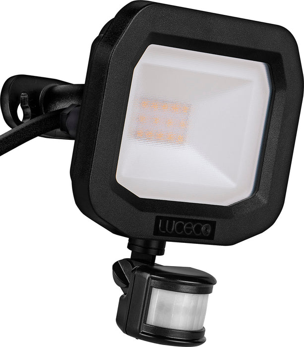 Luceco LFSP10B150 10W 1200lm 5000K IP65 Castra Security Floodlight with PIR Black - westbasedirect.com