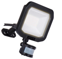 Luceco LFSP20B130 20W 2200lm 3000K IP65 Castra Security Floodlight with PIR Black