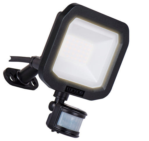 Luceco LFSP20B130 20W 2200lm 3000K IP65 Castra Security Floodlight with PIR Black - westbasedirect.com