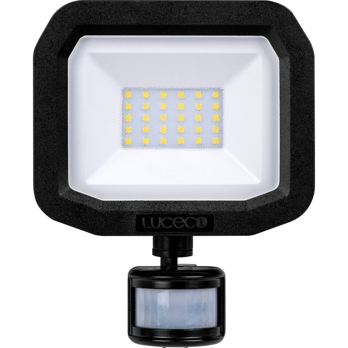 Luceco LFSP20B150 20W 2400lm 5000K IP65 Castra Security Floodlight with PIR Black - westbasedirect.com