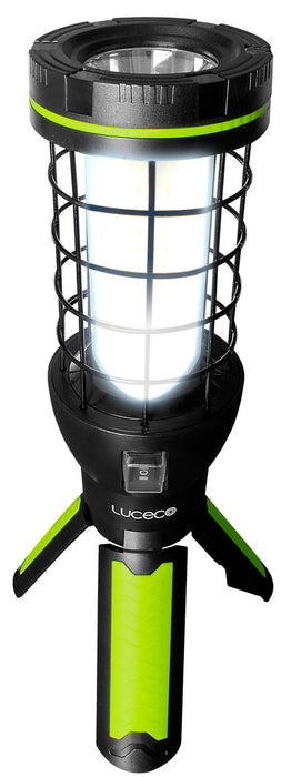 Luceco LILTP60S65 Multi-Functional Cage Rechargeable 360Deg Worklight 600lm 6500K - USB Power Bank 4000mAh - westbasedirect.com