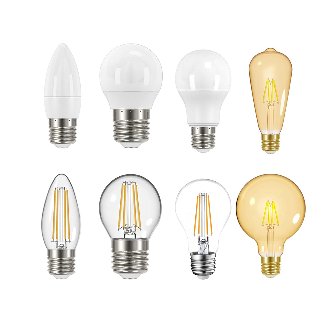 E27 LED Bulbs for All Fittings