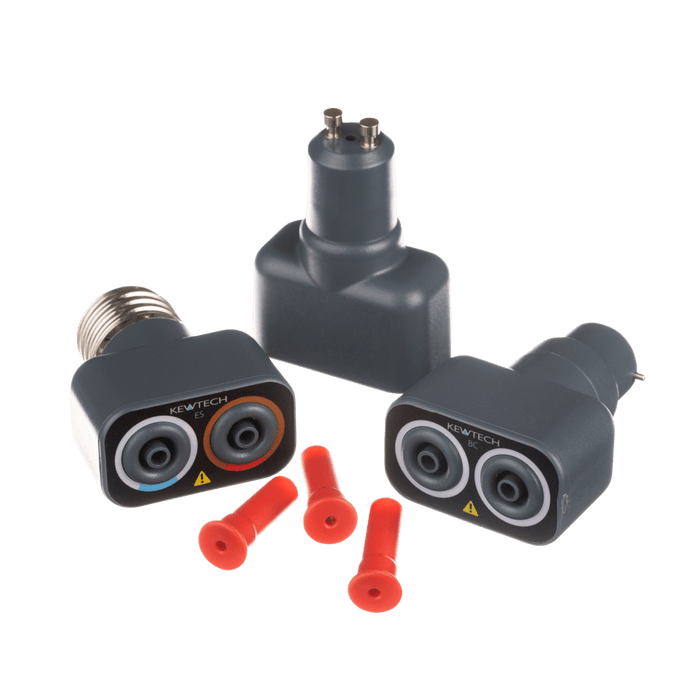 Kewtech PTKIT1 Accessory Kit 103DL, R2DL, Lightmate BC/ES/GU10, 3x TP4 - westbasedirect.com