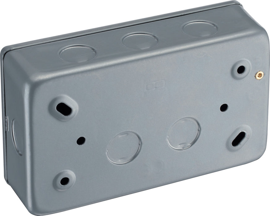 BG MC522UAC22 Metal Clad 13A Double Switched Power Socket + USB A+C (22W) - westbasedirect.com