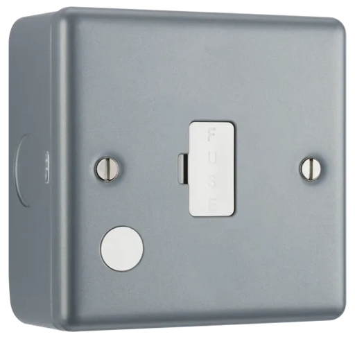 BG MC552F Metal Clad 13A Fused Spur Unit + Flex Outlet - westbasedirect.com