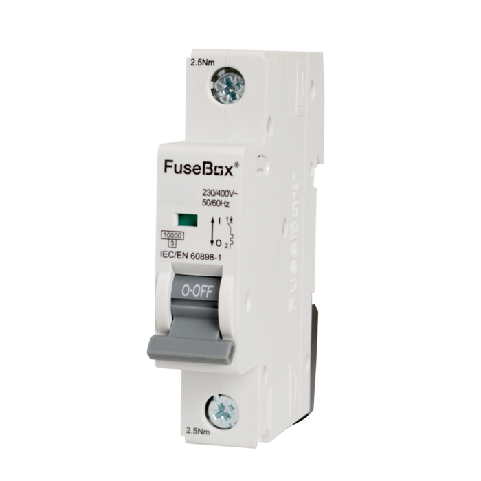 FuseBox MT10B251 25A 1P B Curve 10kA MCB - westbasedirect.com