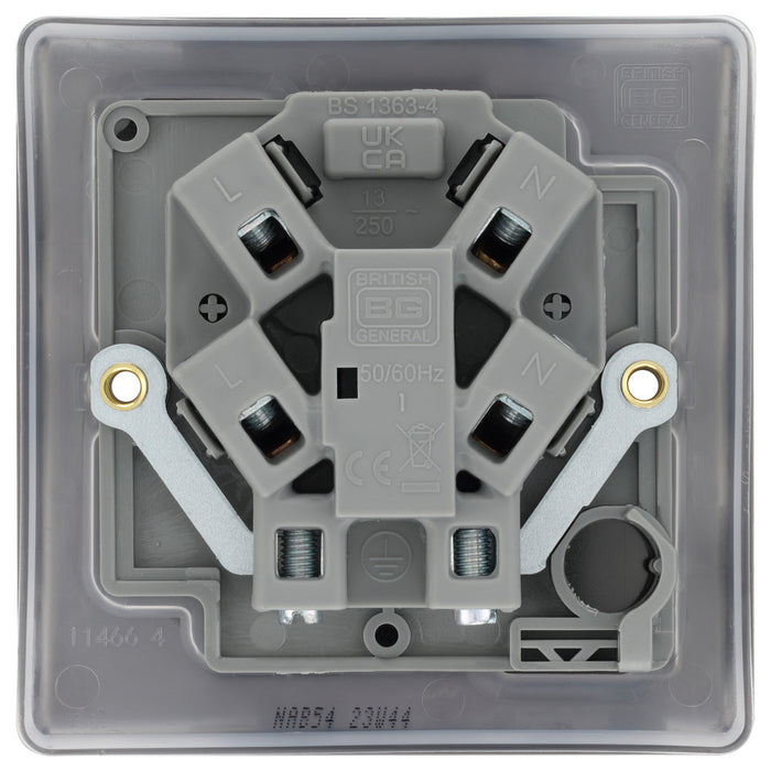 BG NAB54 Nexus Metal Unswitched Spur 13A - Antique Brass - westbasedirect.com