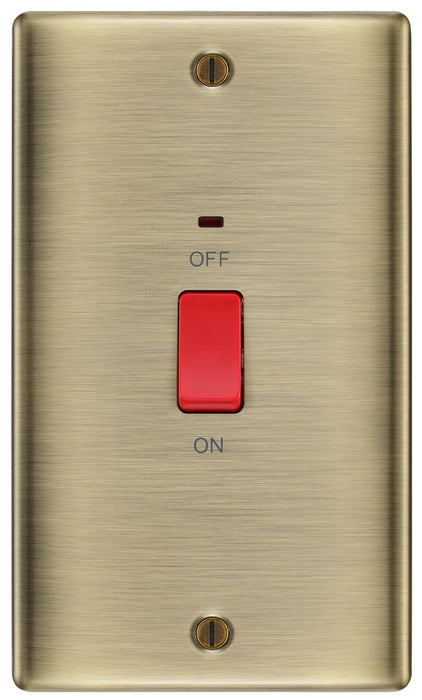 BG NAB72 Nexus Metal 45A DP Double Plate + Neon - Antique Brass - westbasedirect.com