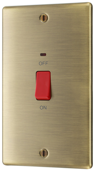 BG NAB72 Nexus Metal 45A DP Double Plate + Neon - Antique Brass - westbasedirect.com