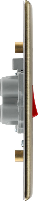 BG NAB72 Nexus Metal 45A DP Double Plate + Neon - Antique Brass - westbasedirect.com