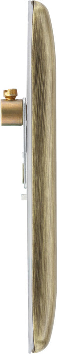 BG NAB94 Nexus Metal Single Blanking Plate - Antique Brass - westbasedirect.com