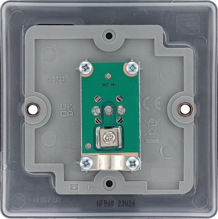 BG NFB60 Nexus Metal TV Aerial Socket - Matt Black - westbasedirect.com