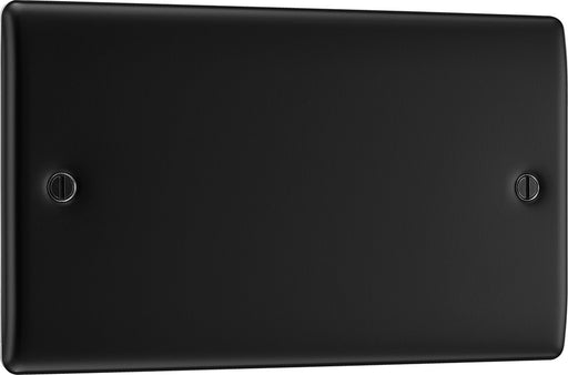 BG NFB95 Nexus Metal Double Blanking Plate - Matt Black - westbasedirect.com