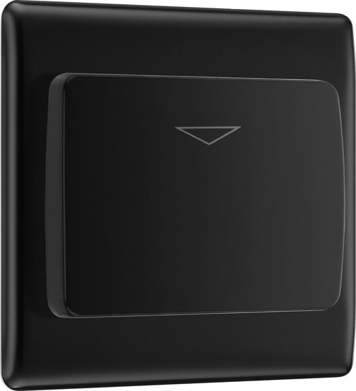 BG NFBKYCSB Nexus Metal Hotel Key Card Switch 16A - Black Insert - Matt Black + Black Rocker - westbasedirect.com