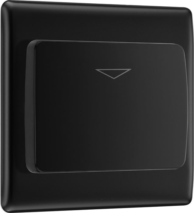 BG NFBKYCSB Nexus Metal Hotel Key Card Switch 16A - Black Insert - Matt Black + Black Rocker - westbasedirect.com