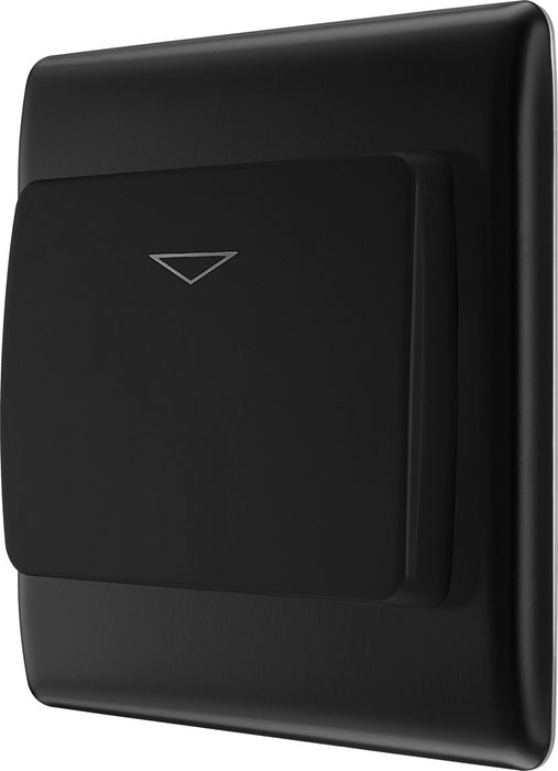 BG NFBKYCSB Nexus Metal Hotel Key Card Switch 16A - Black Insert - Matt Black + Black Rocker - westbasedirect.com