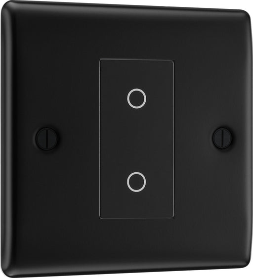 BG NFBTDS1B-K Nexus Metal 2-Way Secondary 200W Single Touch Dimmer Switch - Matt Black (Black) - westbasedirect.com