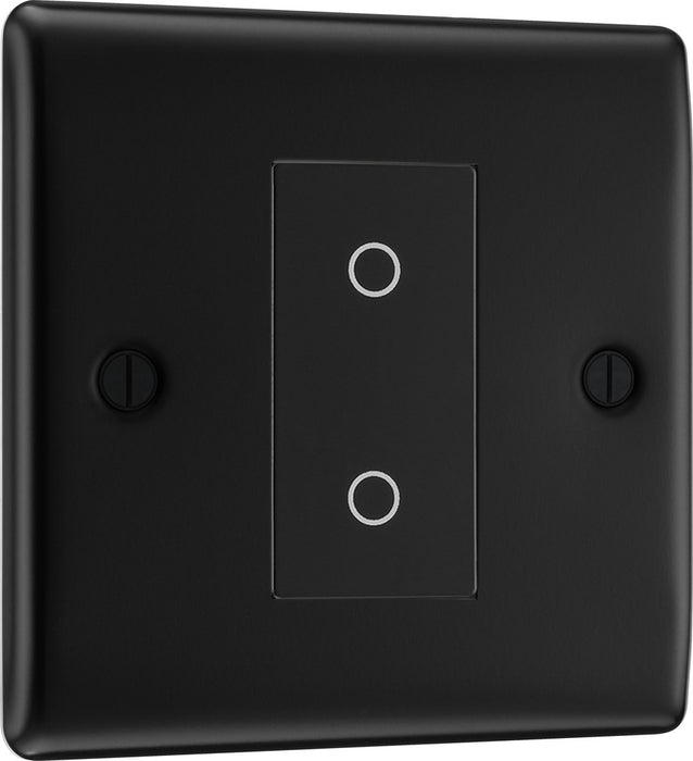 BG NFBTDS1B-K Nexus Metal 2-Way Secondary 200W Single Touch Dimmer Switch - Matt Black (Black) - westbasedirect.com