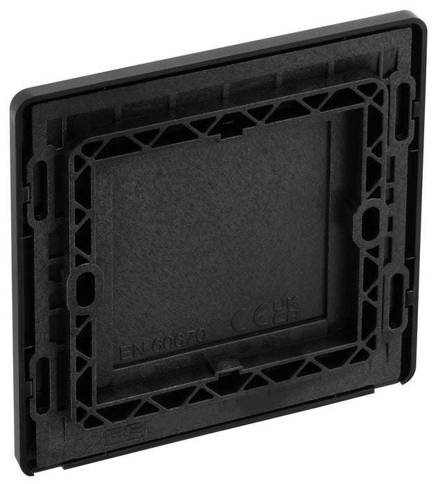 BG Evolve PCDBC94B Single Blank Plate - Black Chrome (Black) - westbasedirect.com